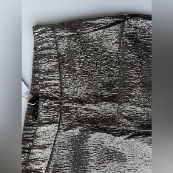 ZARA Shiny Gold/Silver Pants - Picture 5 of 10